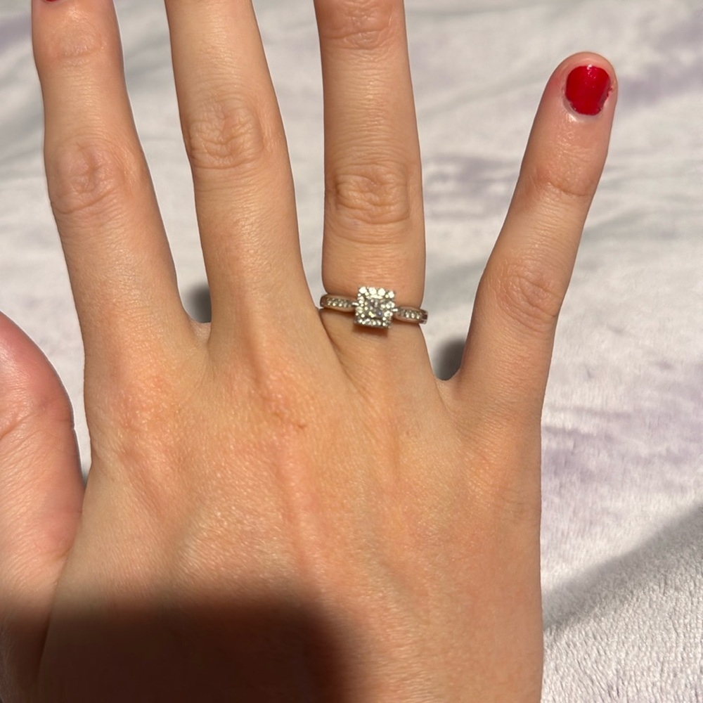 Square diamond ring